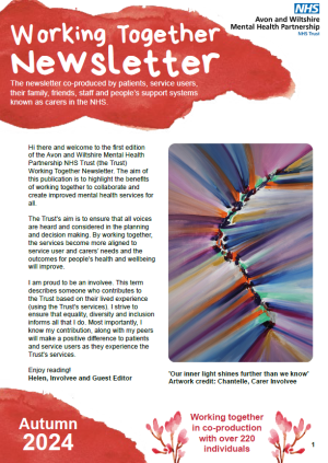 Image of the front cover of a new co-production newsletter